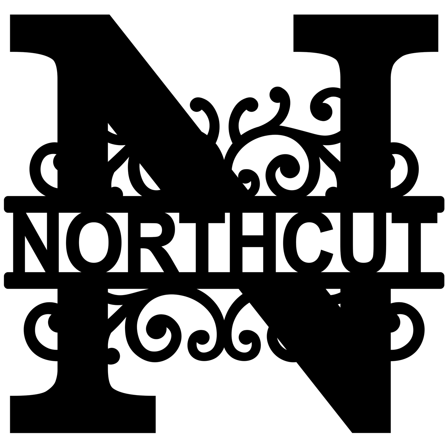 Monogramm voll personalisiert