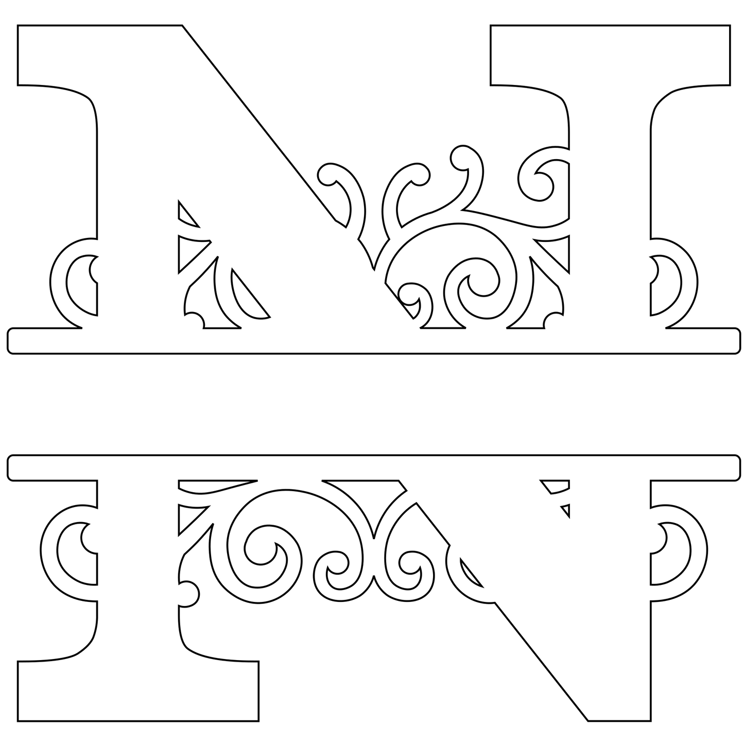 Monogramm voll personalisiert