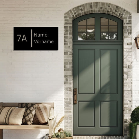 Hausnummer und Wunschname