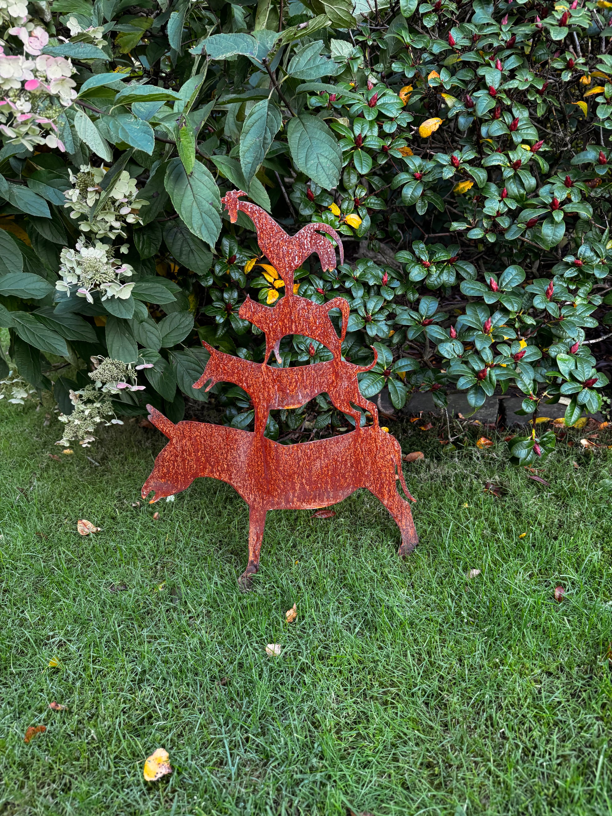 Bremer Stadtmusikanten aus Cortenstahl