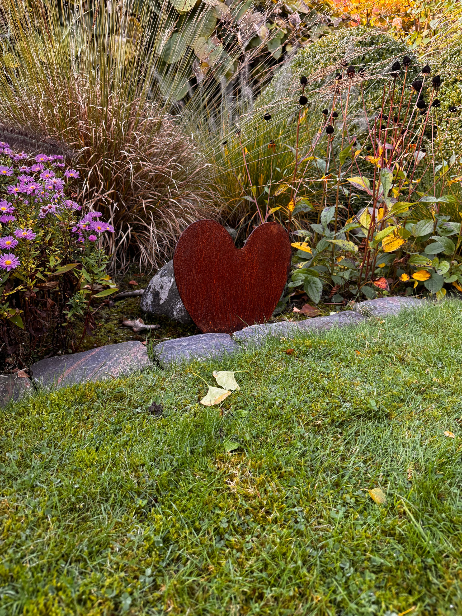 Herz aus Cortenstahl