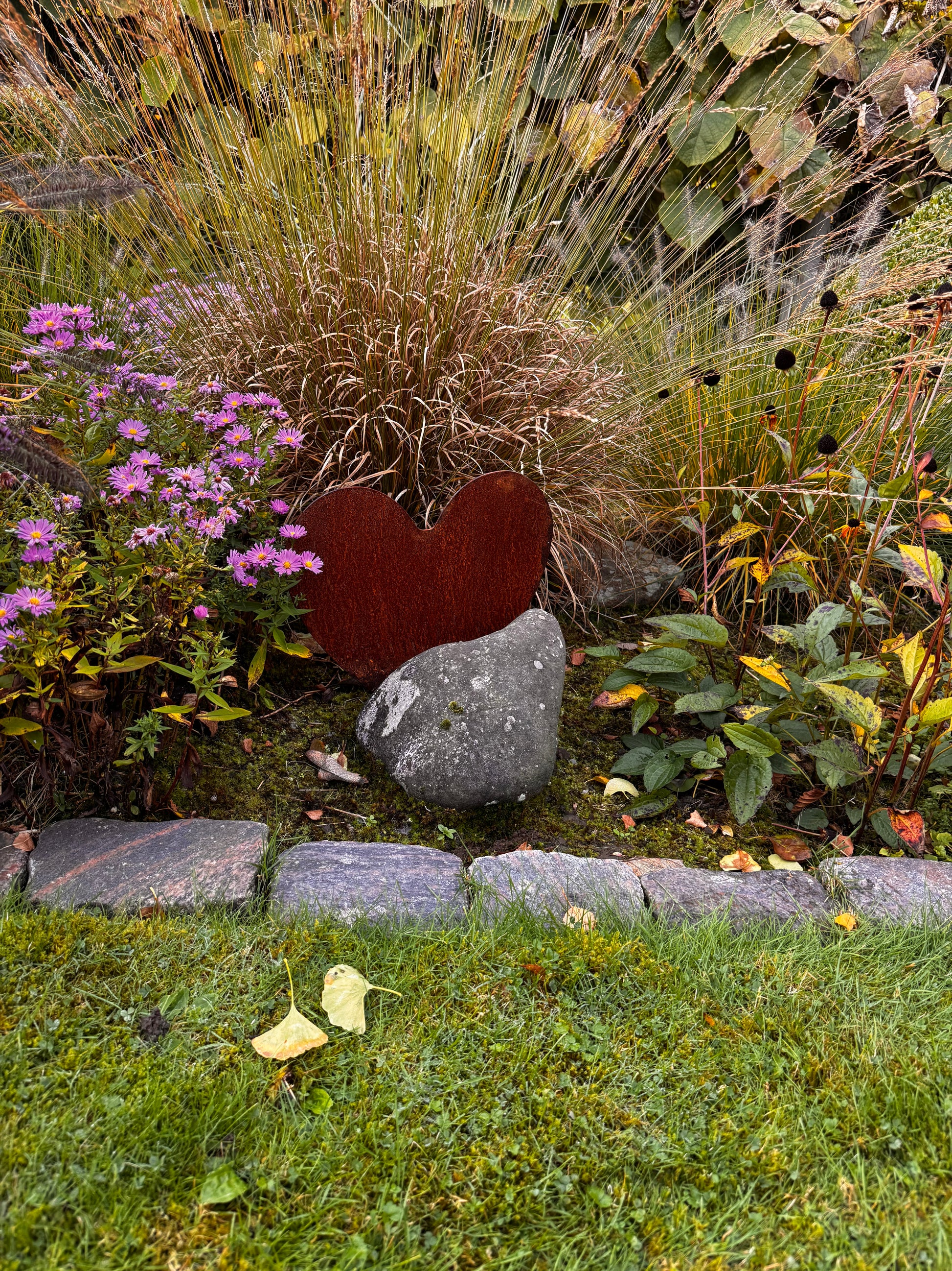 Herz aus Cortenstahl