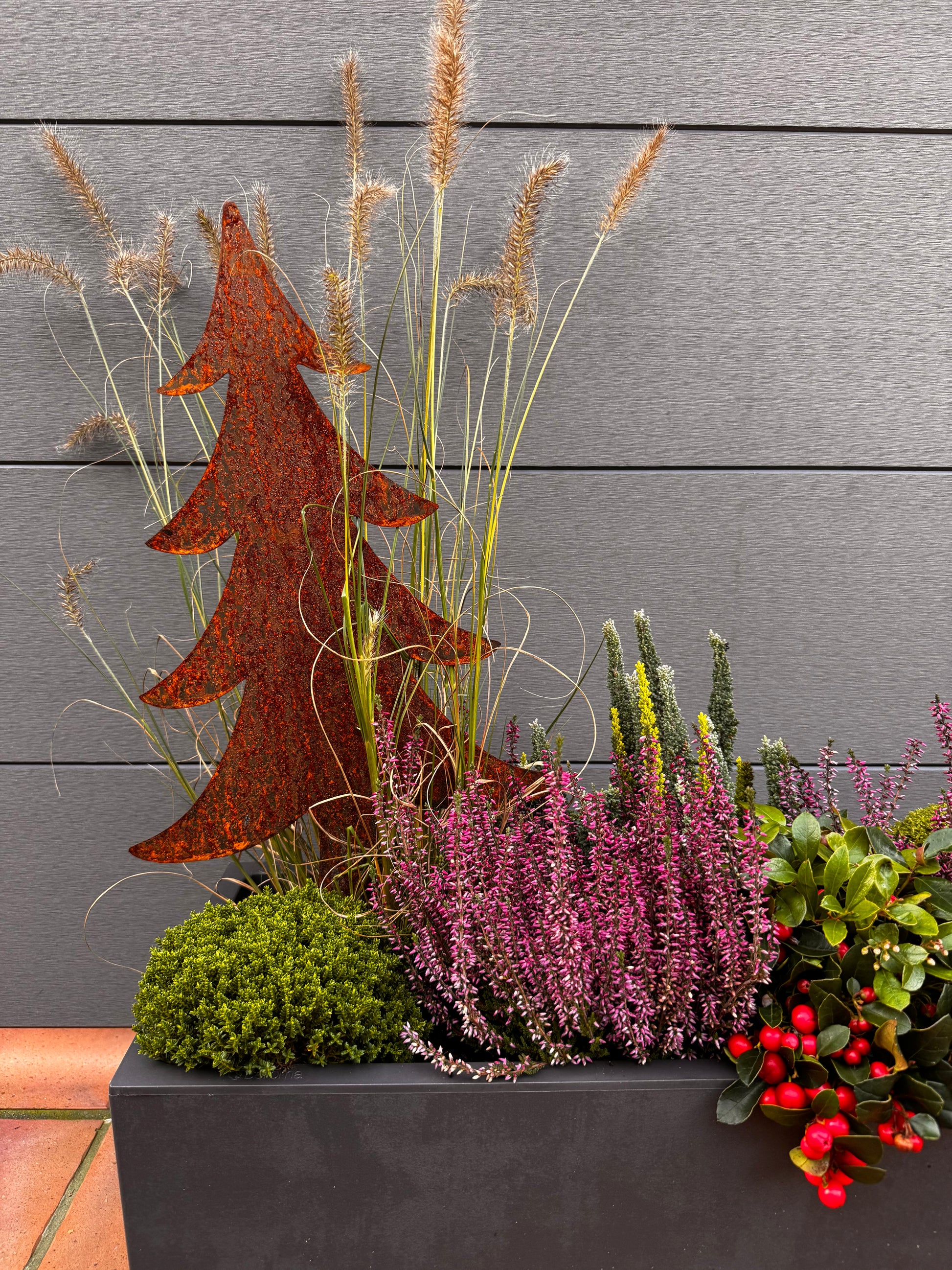 Weihnachtsbaum aus Cortenstahl