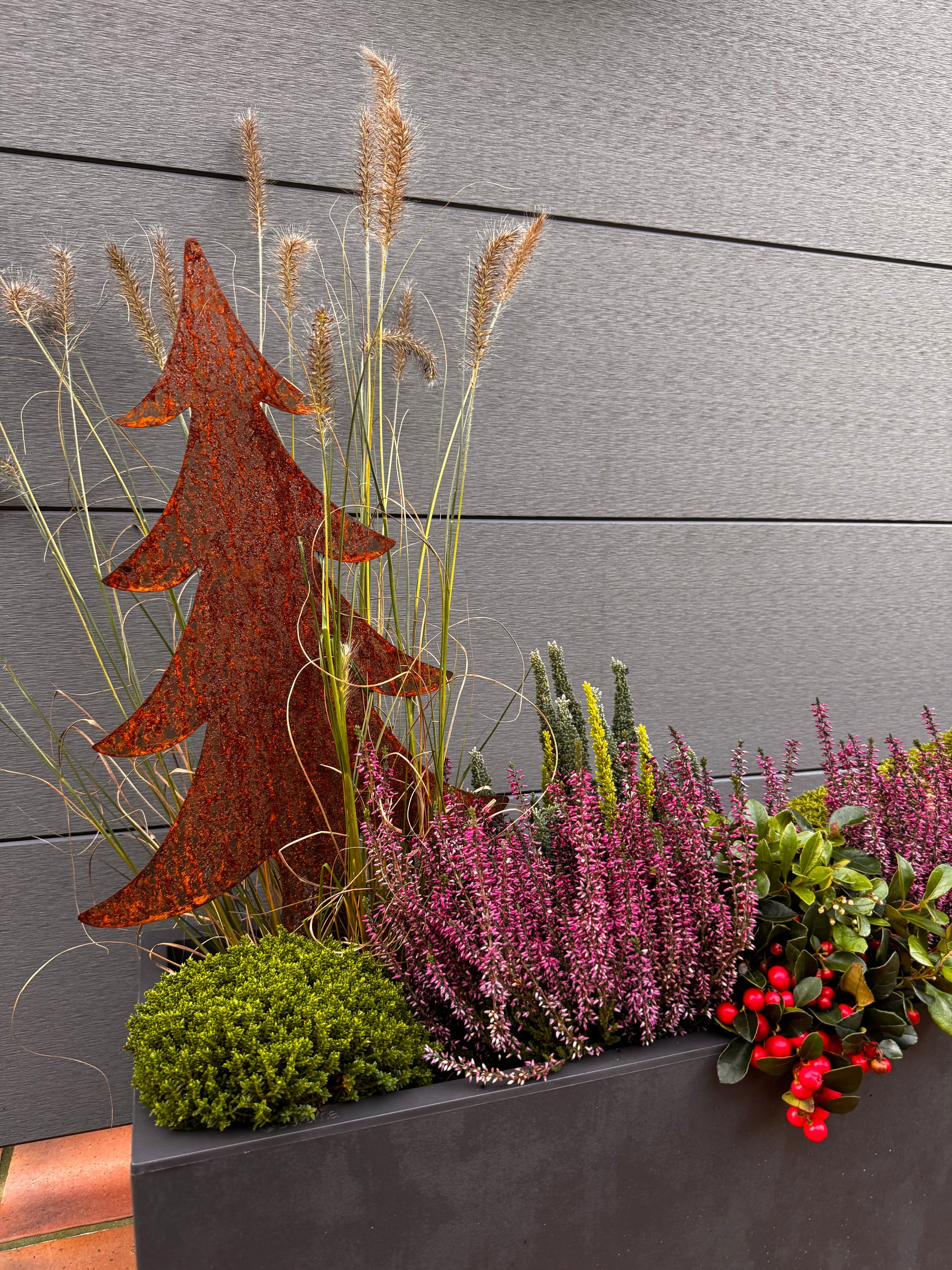 Weihnachtsbaum aus Cortenstahl