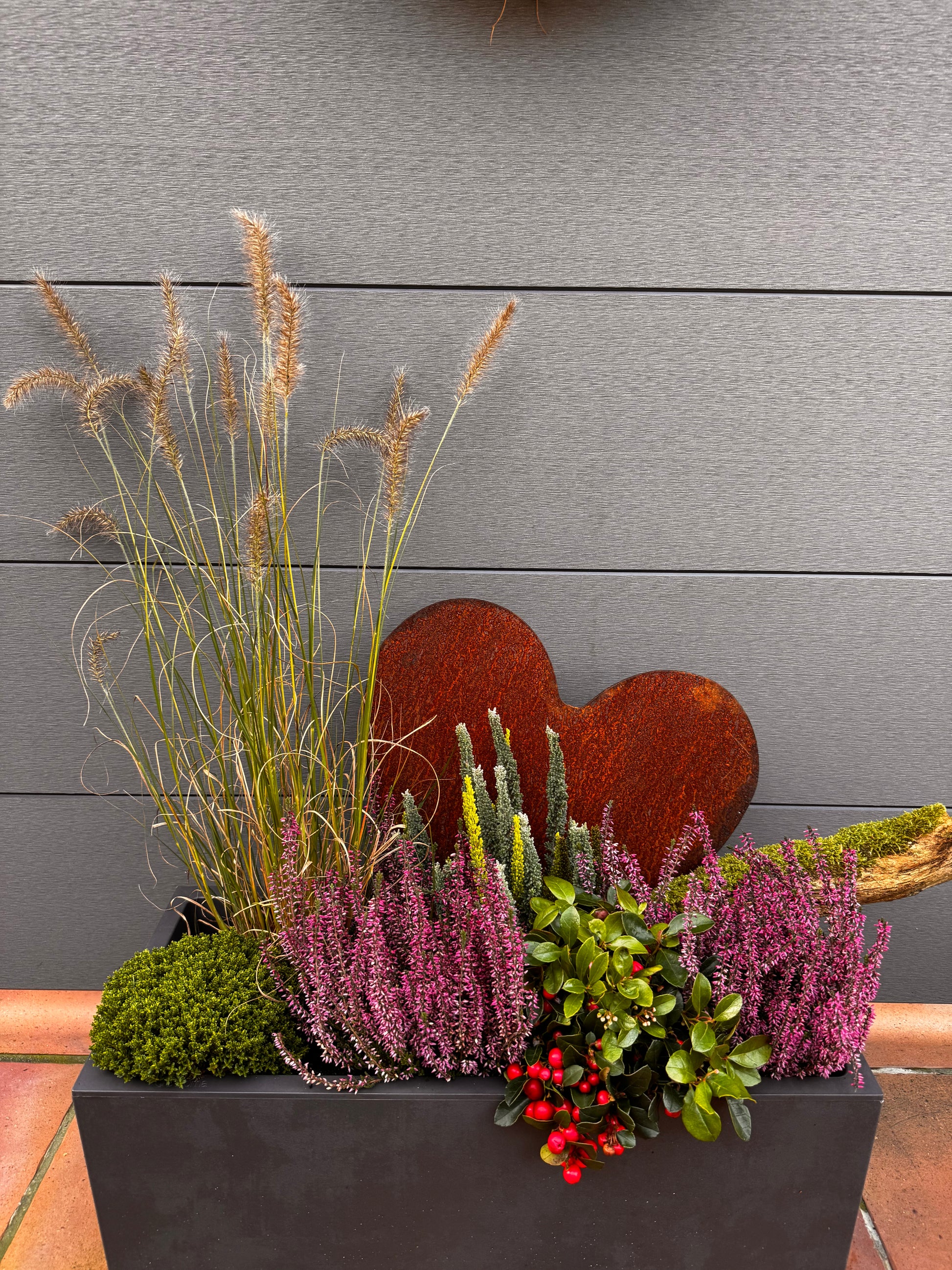 Herz aus Cortenstahl