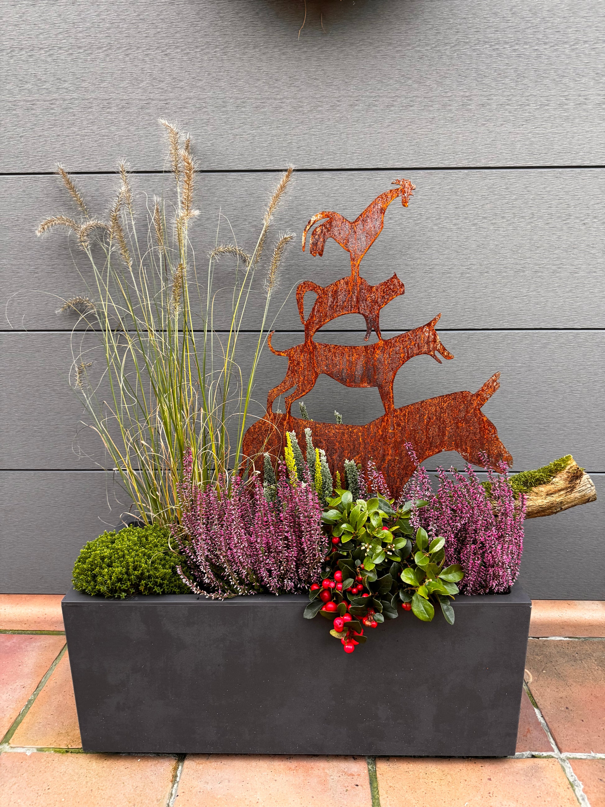 Bremer Stadtmusikanten aus Cortenstahl