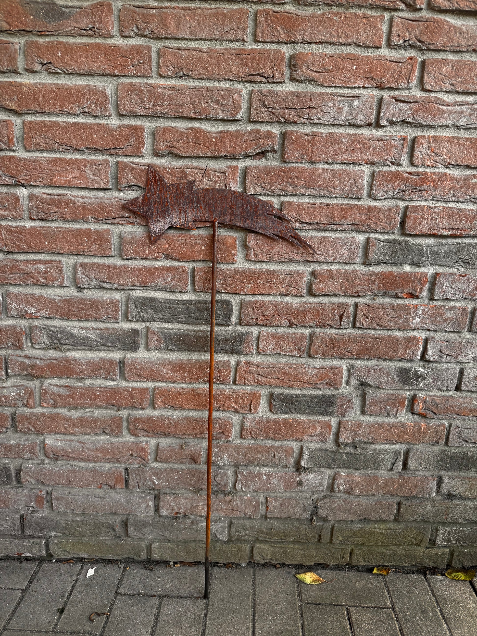 Sterenschnuppe Stabstecker aus Cortenstahl