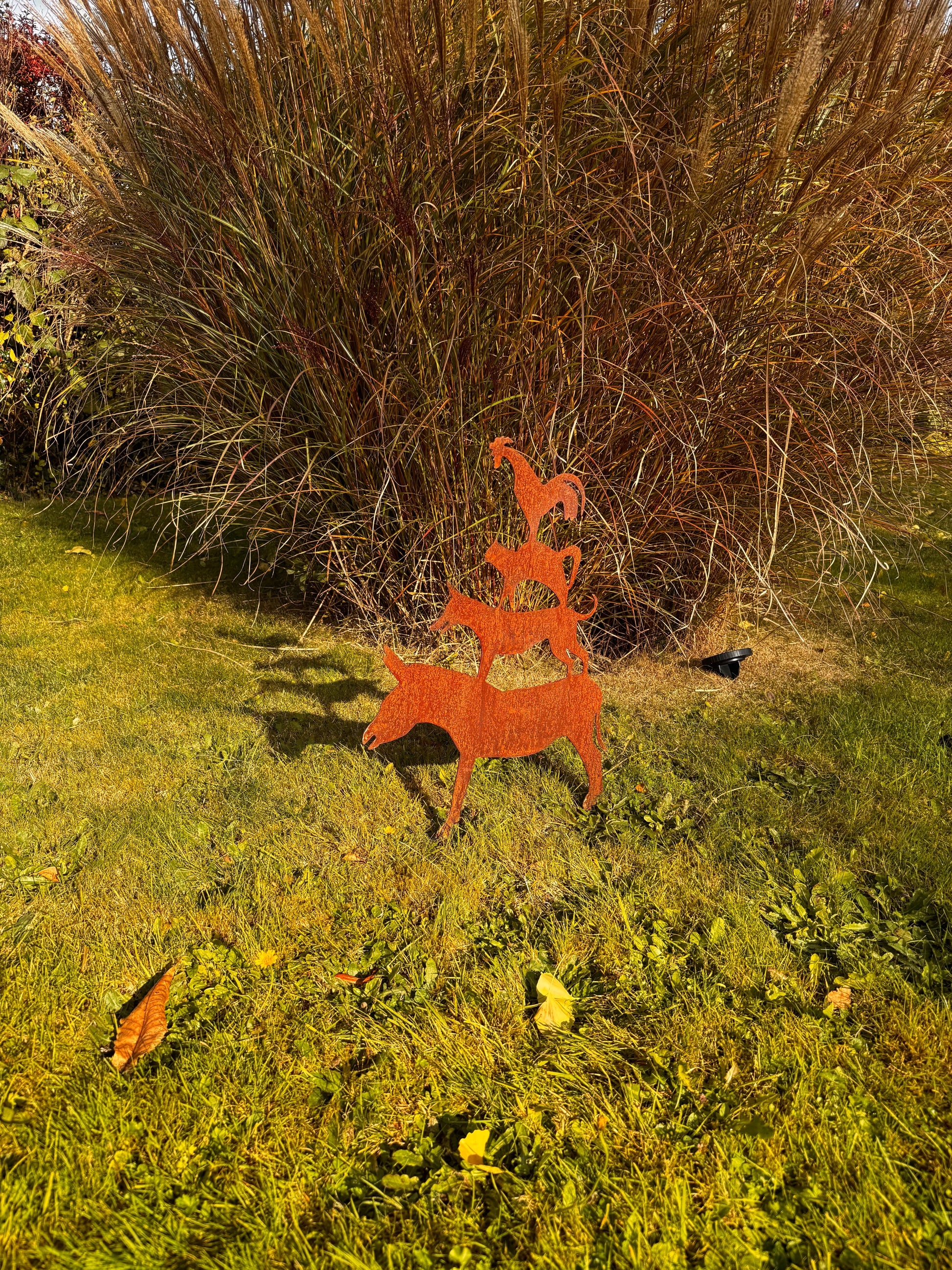 Bremer Stadtmusikanten aus Cortenstahl