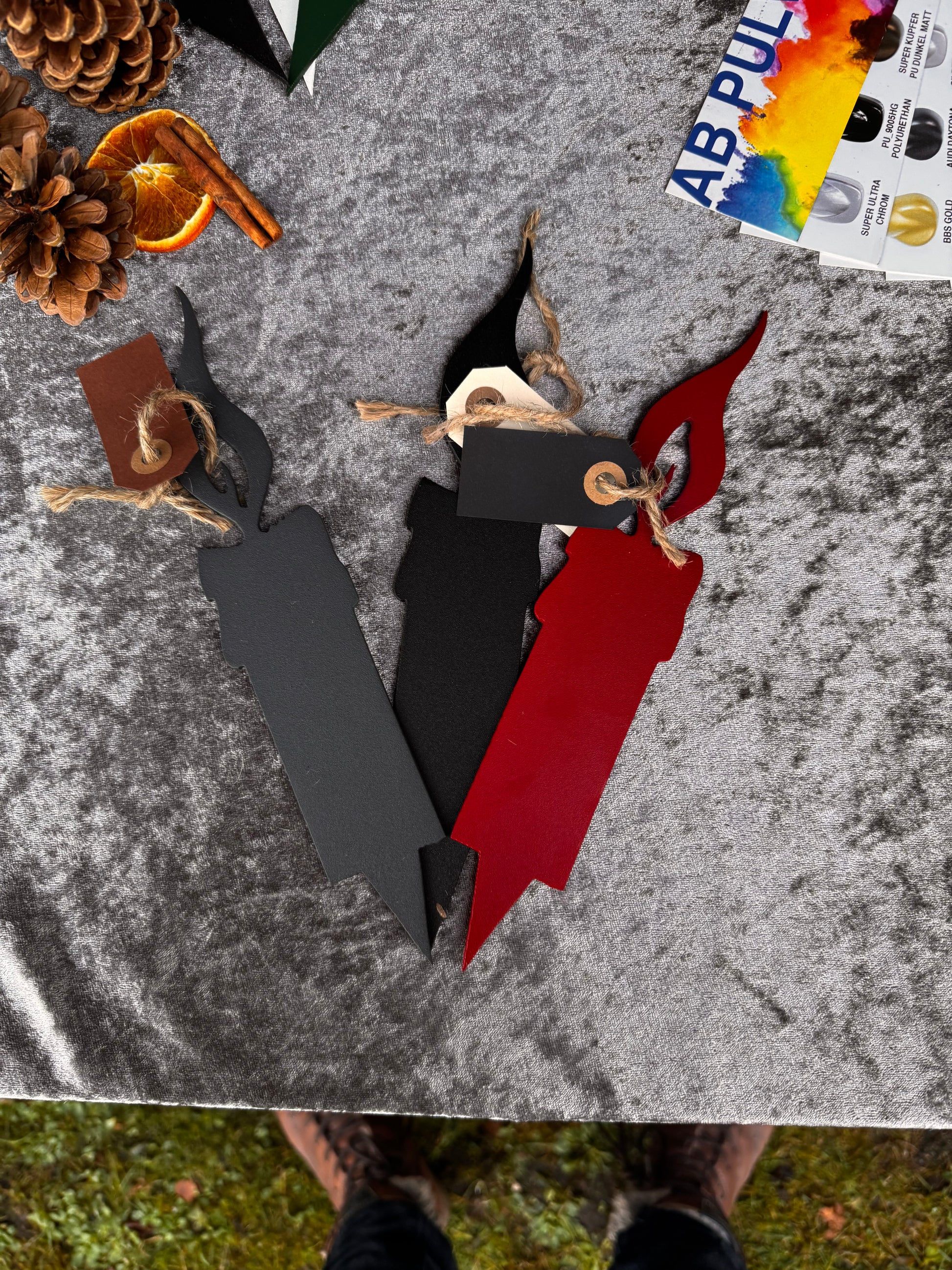 Metallkerze zum stecken