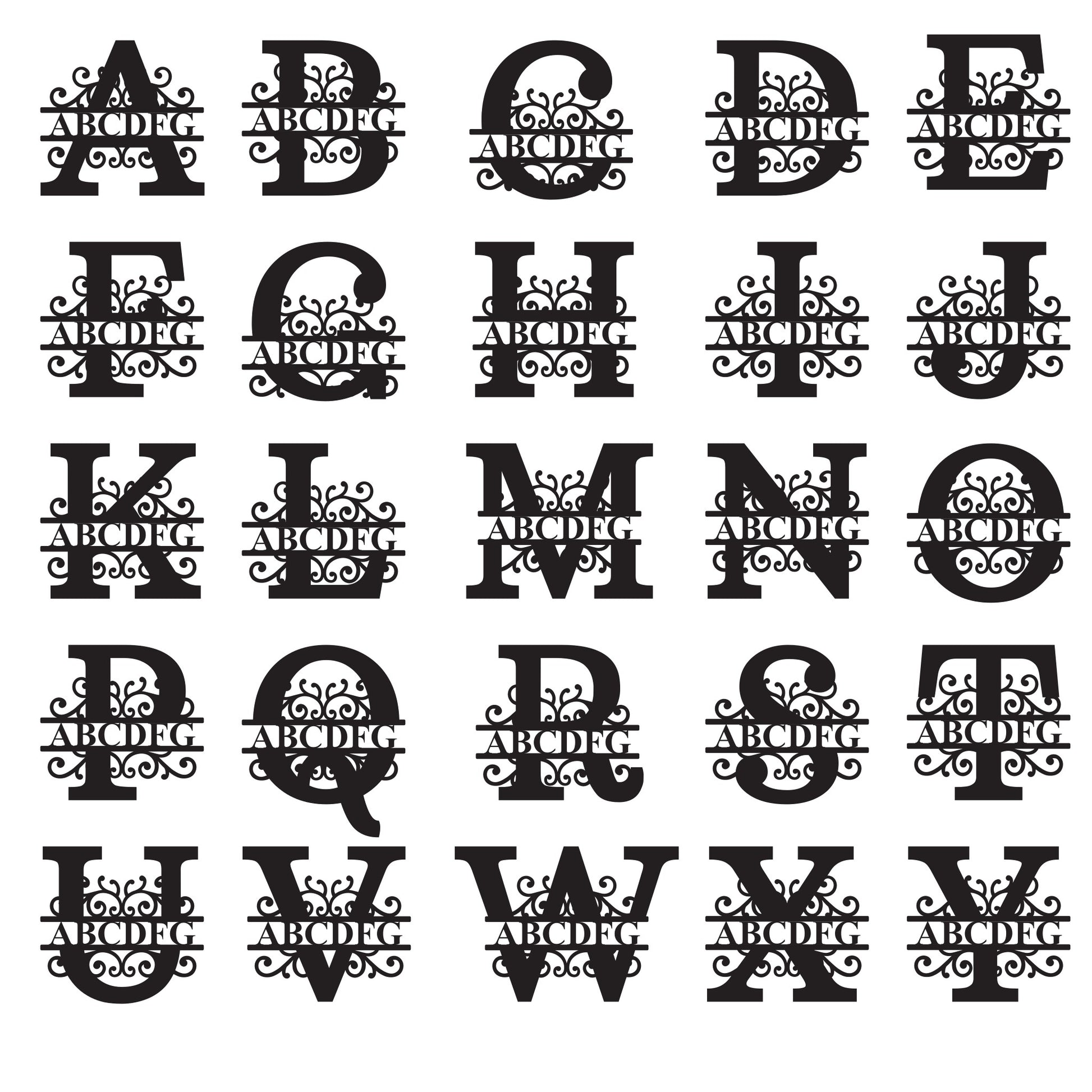 Monogramm voll personalisiert