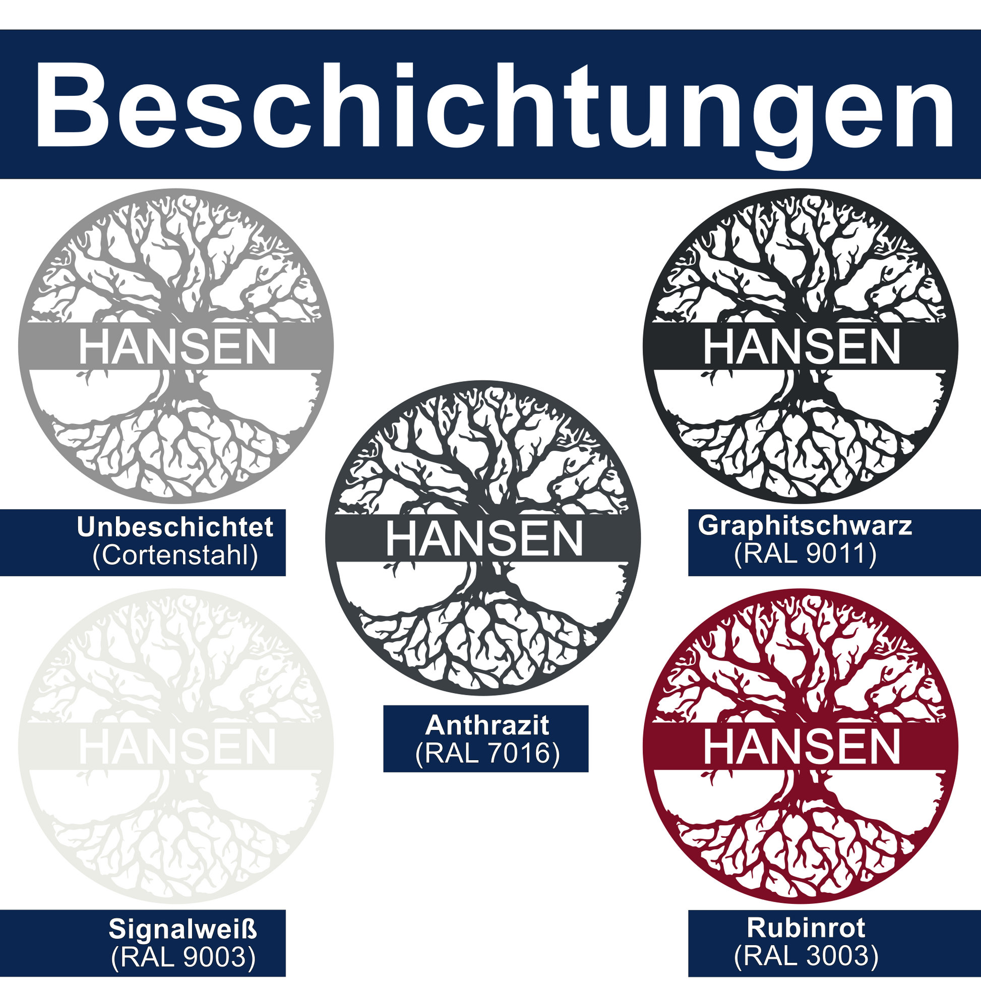 Lebensbaum mit Wunschnamen
