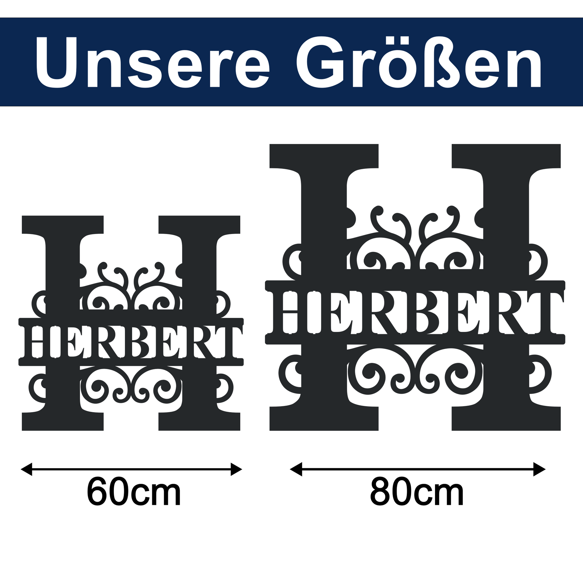 Monogramm voll personalisiert