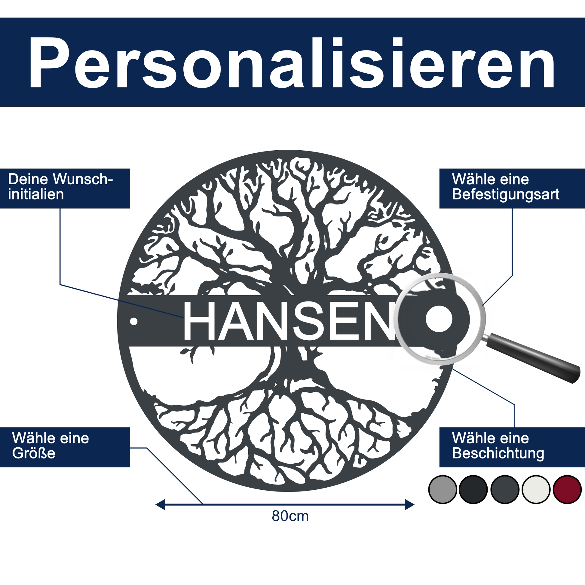 Lebensbaum mit Wunschnamen