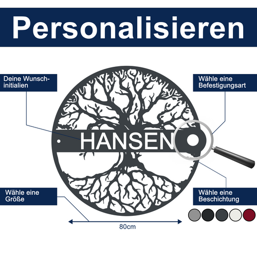 Lebensbaum mit Wunschnamen