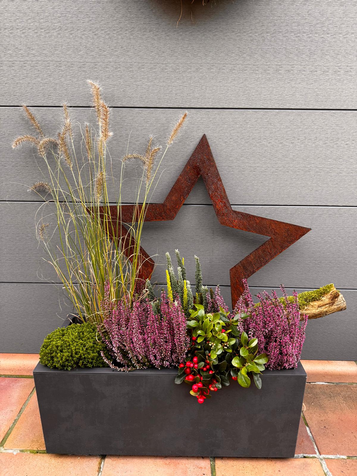 Stern aus Cortenstahl