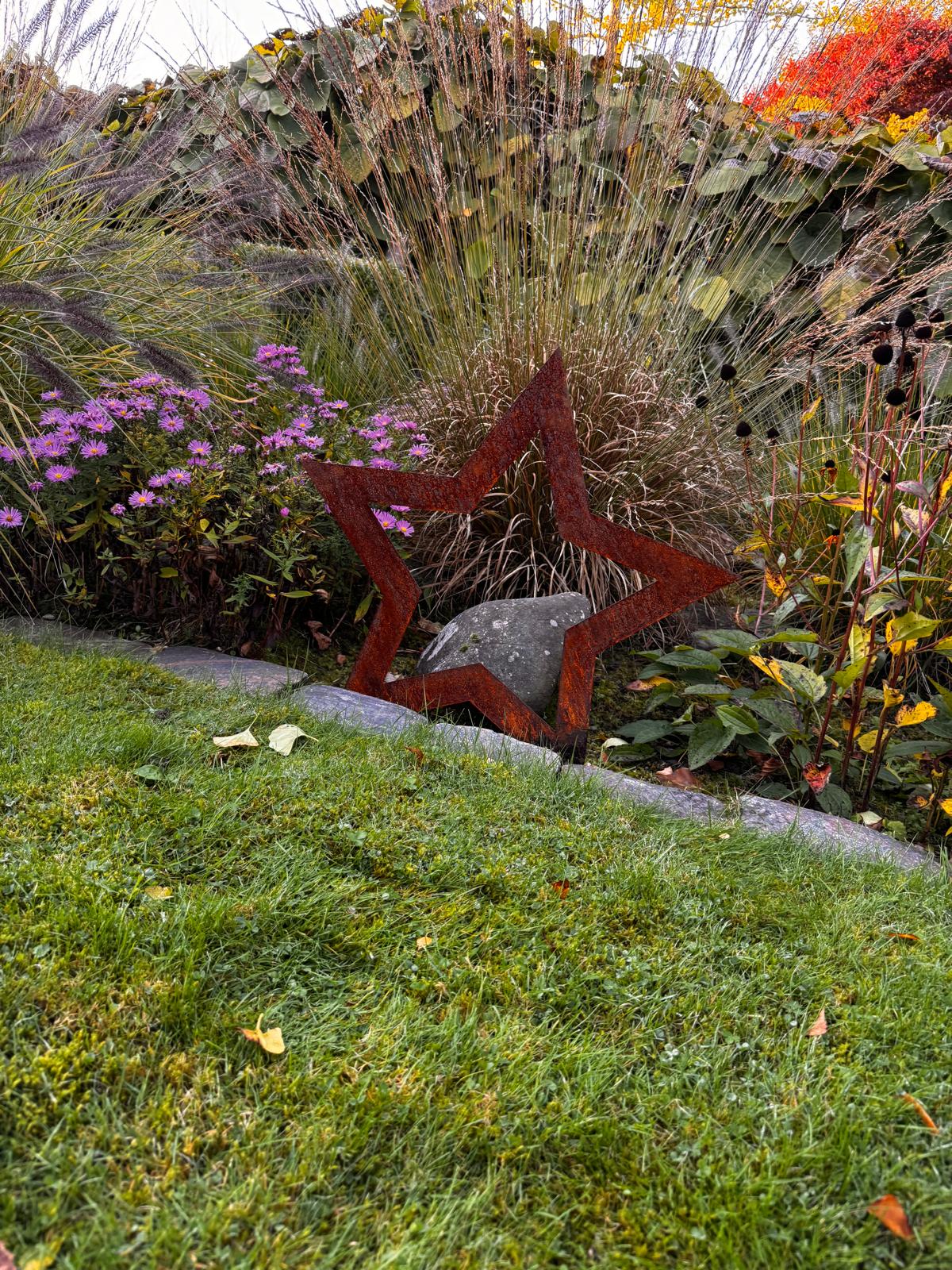 Stern aus Cortenstahl