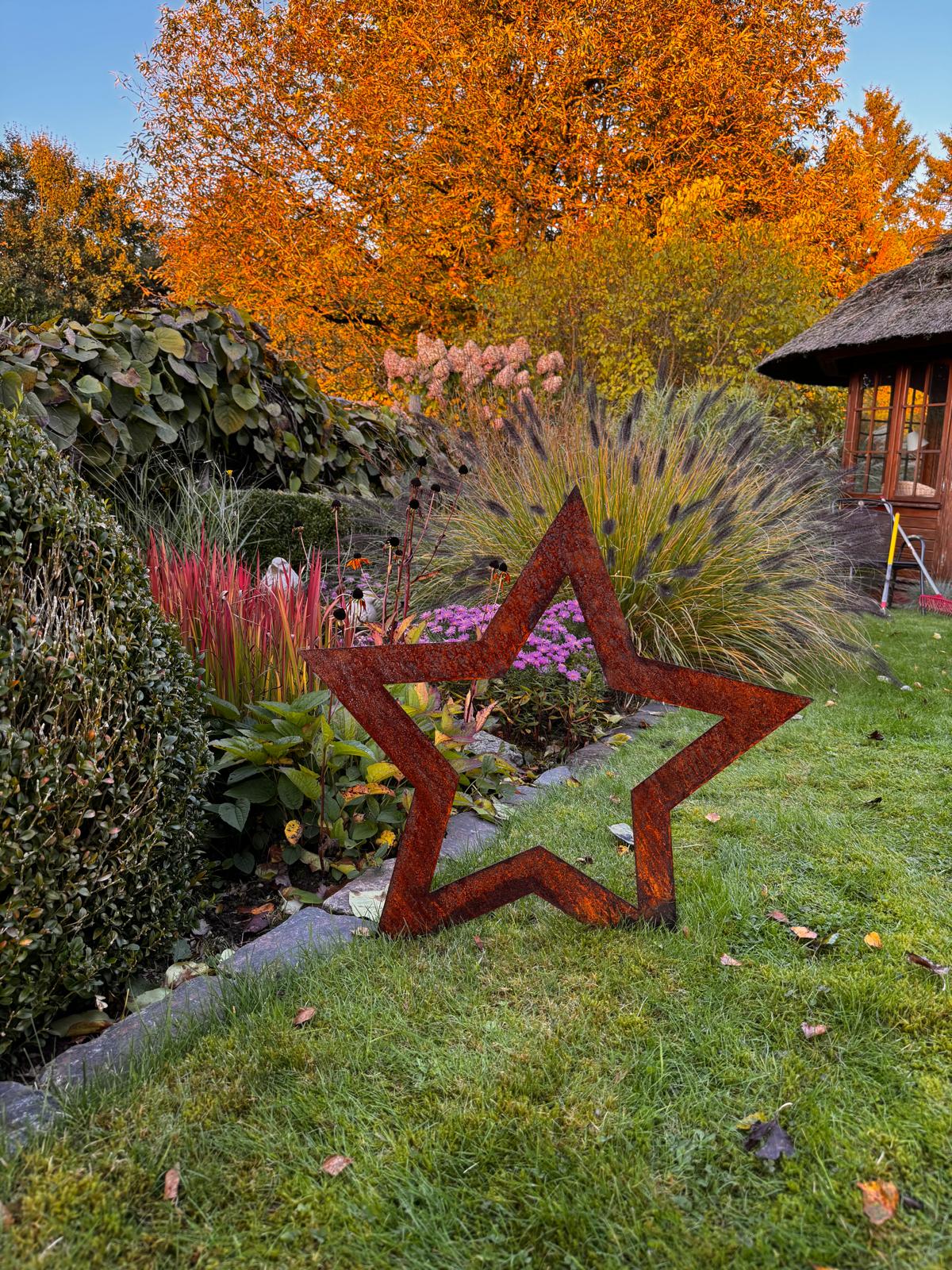 Stern aus Cortenstahl