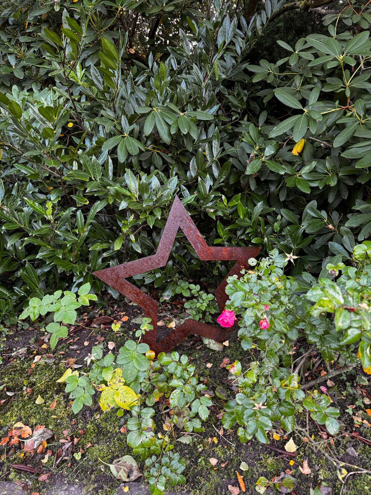 Stern aus Cortenstahl