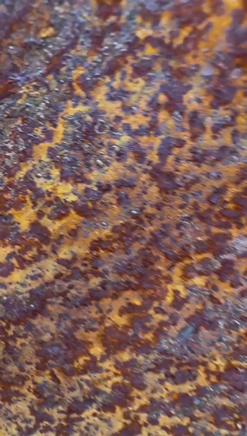 Hahn aus Cortenstahl